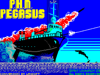 PHM Pegasus title screen for ZX Spectrum